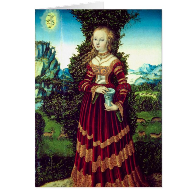 SAINT MARY MAGDALENE ,Brown Parchment Hälsningskort (Framsidan)