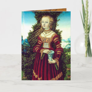 SAINT MARY MAGDALENE ,Brown Parchment Helgkort