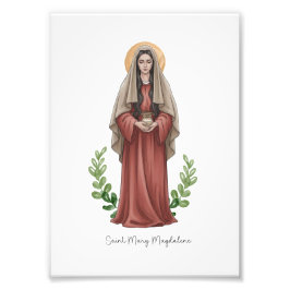 Saint Mary Magdalene, Catholic Saint Print Fototryck