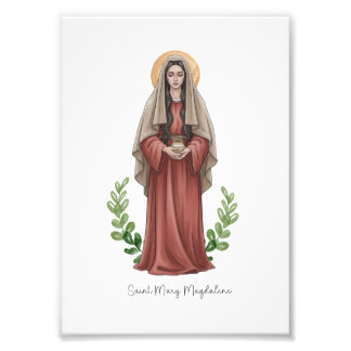 Saint Mary Magdalene, Catholic Saint Print Fototryck