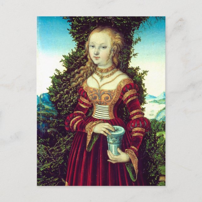 SAINT MARY MAGDALENE Detail ,Parchment Vykort (Framsida)