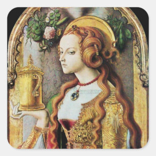 SAINT MARY MAGDALENE FYRKANTIGT KLISTERMÄRKE