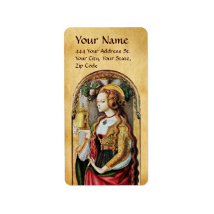 SAINT MARY MAGDALENE Parchment Adressetikett
