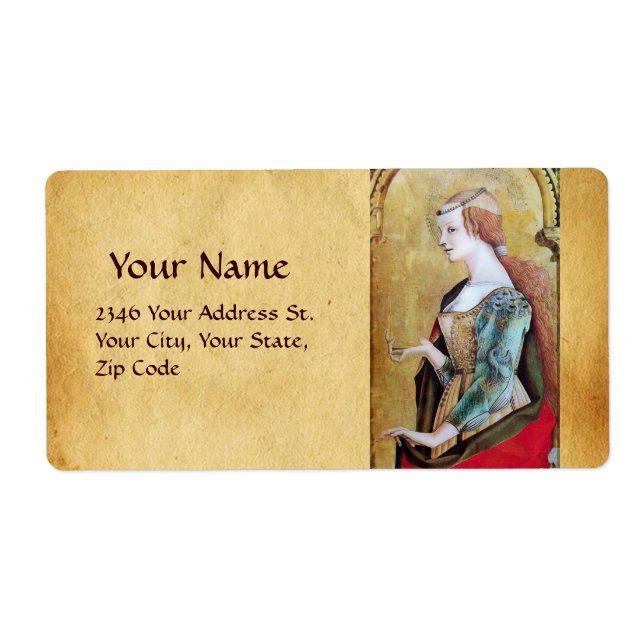 SAINT MARY MAGDALENE Parchment Fraktsedel (Framsidan)