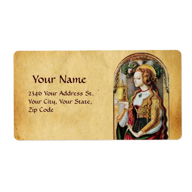 SAINT MARY MAGDALENE Parchment Fraktsedel (Framsidan)