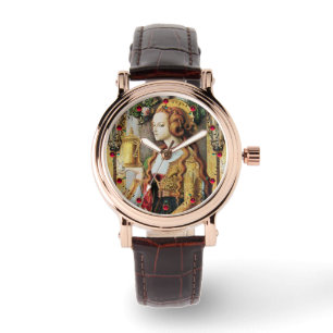 SAINT MARY MAGDALENE Rosa Gemstones Wrist Watch Armbandsur
