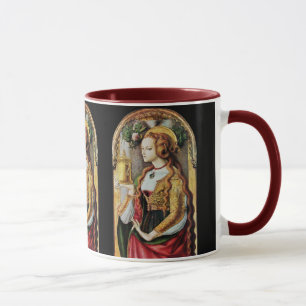 SAINT MARY MAGDALENE, svart rött Mugg