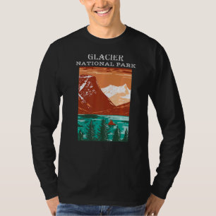 Saint Mary Sjö Glacier nationalpark Montana Camp T Shirt