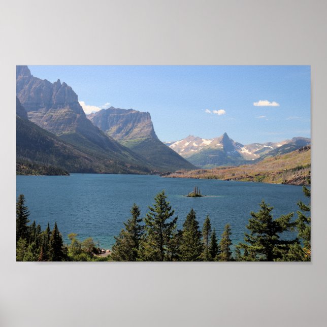 Saint Mary Sjö i Glacier nationalpark Poster (Framsidan)