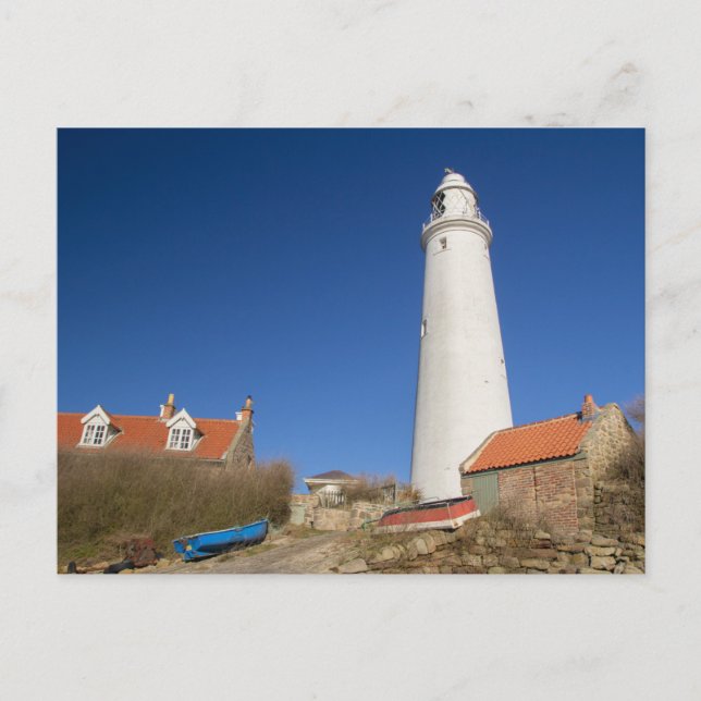 Saint Marys ö, Whitley Bay Vykort (Framsida)