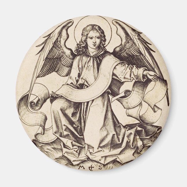 Saint Matthew-ängeln Magnet (Framsidan)