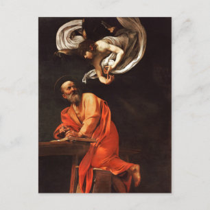 Saint Matthew, Caravaggio Vykort