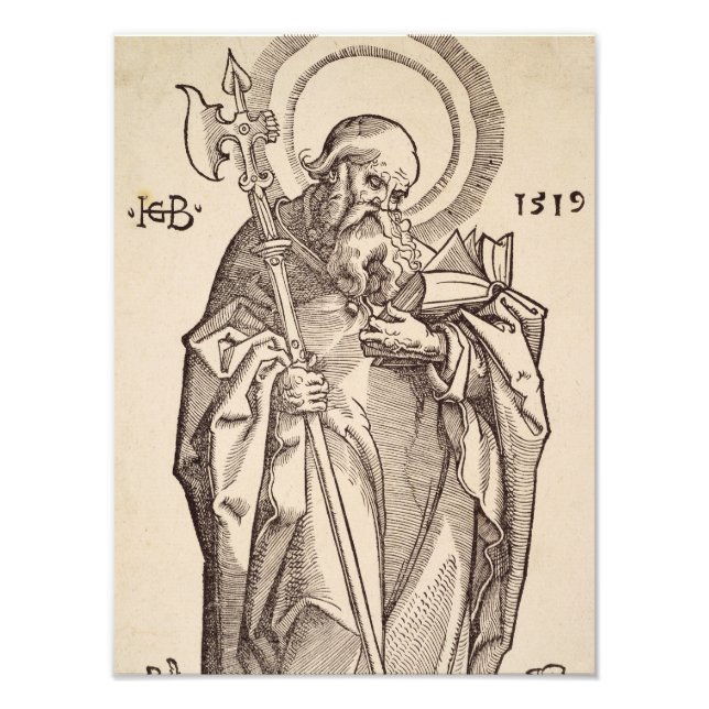 Saint Matthew från Kristus och Apostles Fototryck (Framsidan)