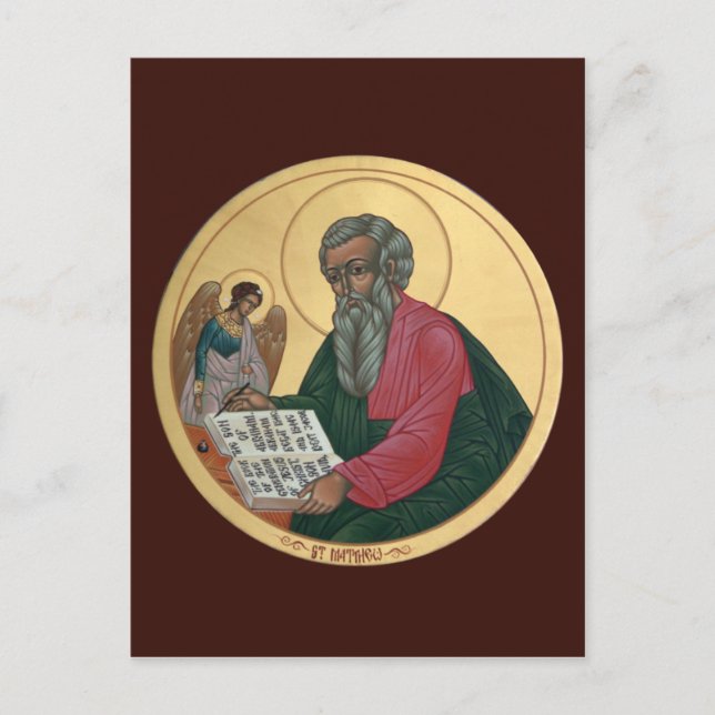 Saint Matthew Prayer-kort Vykort (Framsida)
