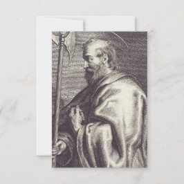 Saint Matthew The Genealogy of Grace Holy Card Tack Kort