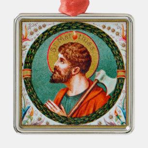Saint Matthias Apostle (JMAS 09) Julgransprydnad Metall