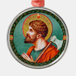 Saint Matthias Apostle (JMAS 09) Julgransprydnad Metall