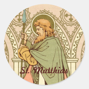 Saint Matthias Apostle (RLS 11) Runt Klistermärke