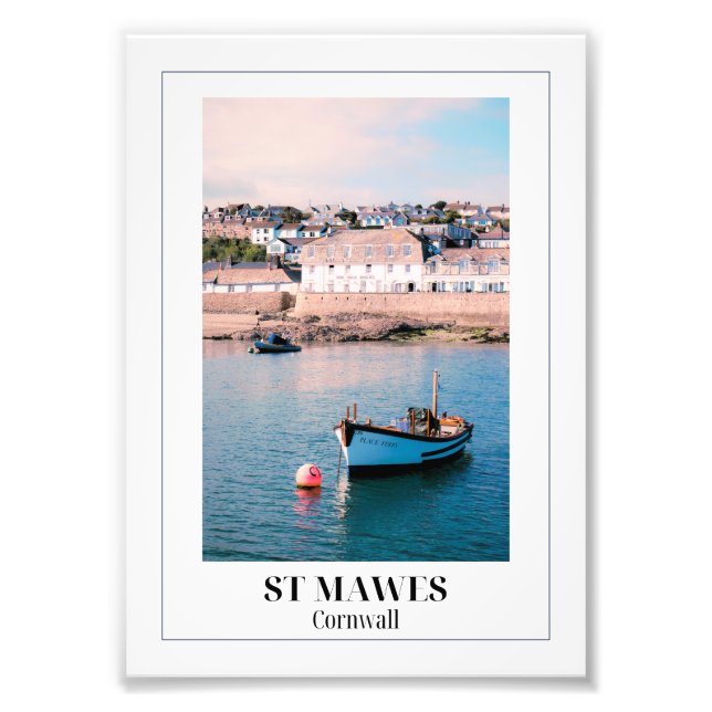 Saint Mawes, Cornwall Fototryck (Framsidan)
