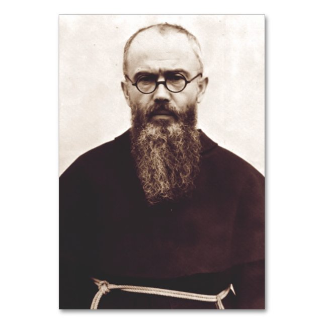 Saint Maximilian Kolbe Polsk katolsk präst Bordsnummer (Framsidan)