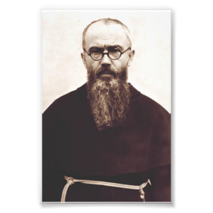 Saint Maximilian Kolbe Polsk katolsk präst Fototryck