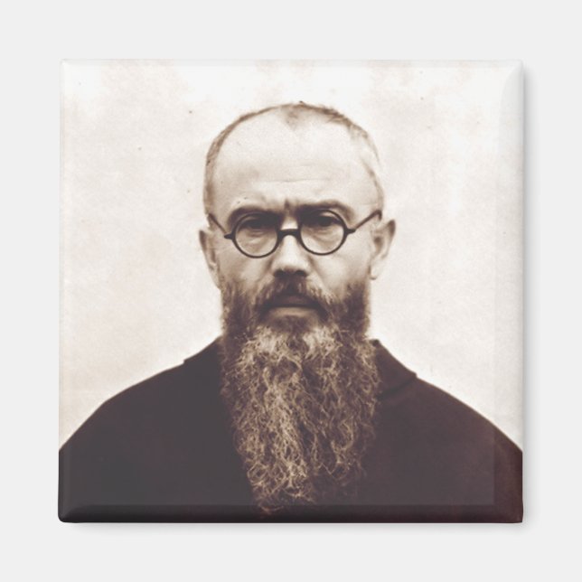 Saint Maximilian Kolbe Polsk katolsk präst Magnet (Framsidan)