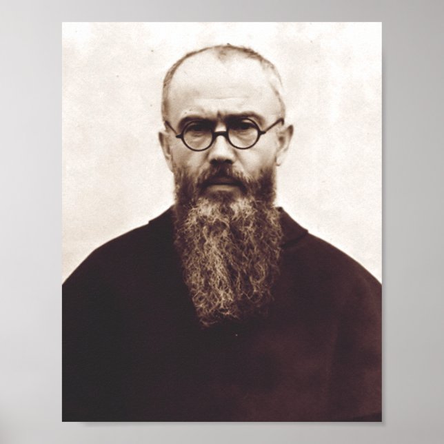 Saint Maximilian Kolbe Polsk katolsk präst Poster (Framsidan)