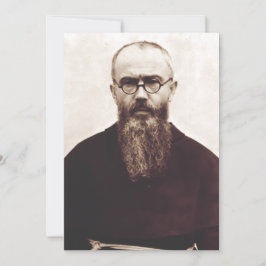 Saint Maximilian Kolbe Polsk katolsk präst Tack Kort