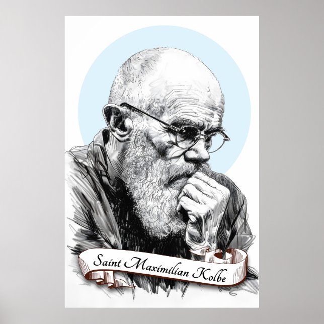 Saint Maximilian Kolbe Poster (Framsidan)