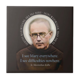 Saint Maximillian Kolbe Kakelplatta