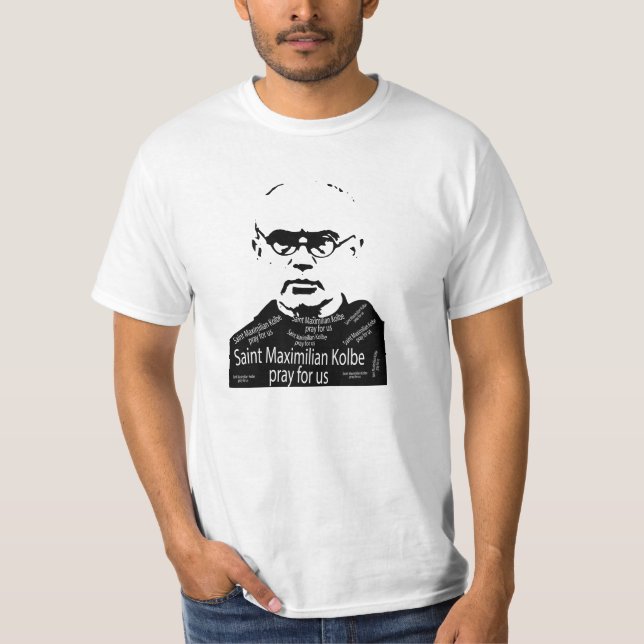 Saint Maxymilian Kolbe T-Shirt (Framsida)