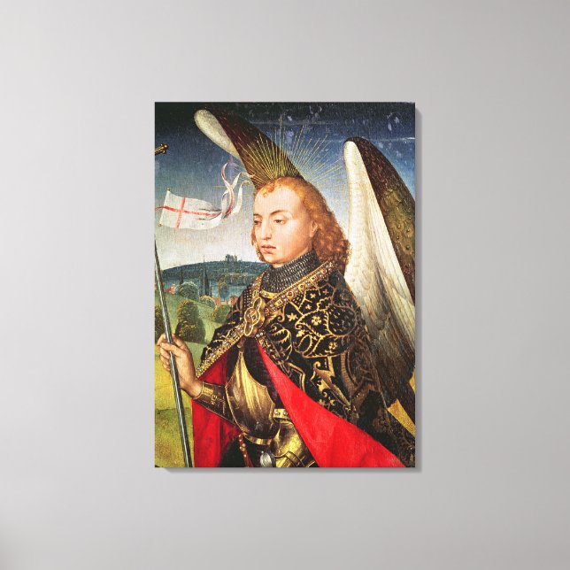 Saint Michael Archangel, 1460-66 Canvastryck (Framsida)