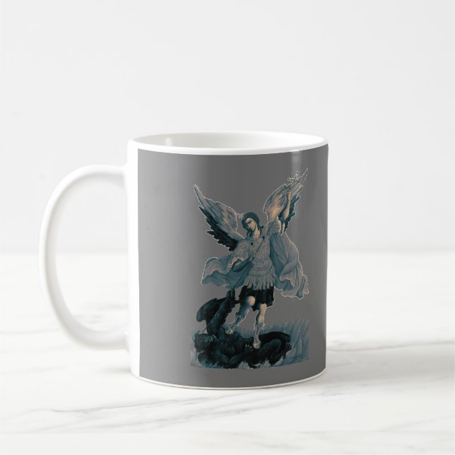 Saint Michael Archangel 2 Kaffemugg (Vänster)