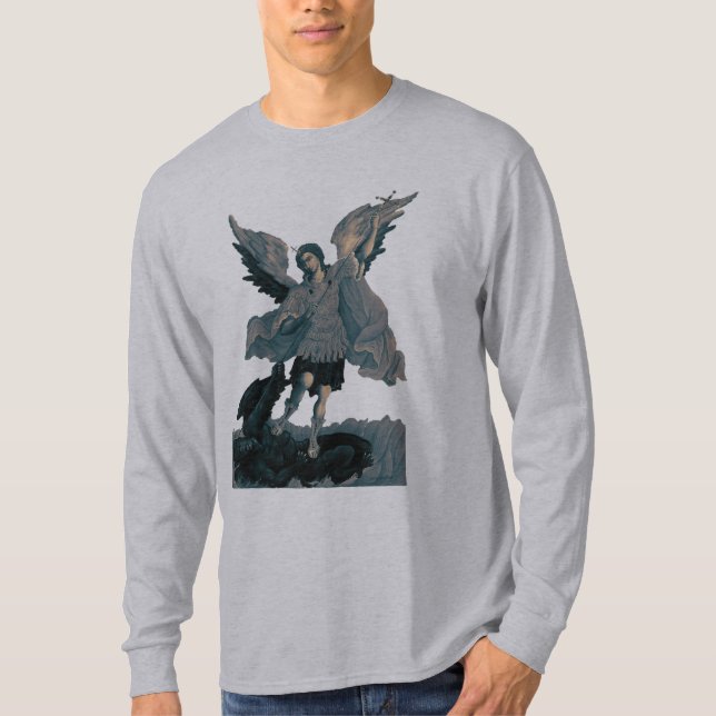 Saint Michael Archangel 2 T Shirt (Framsida)