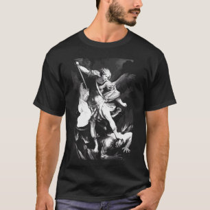 Saint Michael Archangel Angel Catholique Patron T Shirt