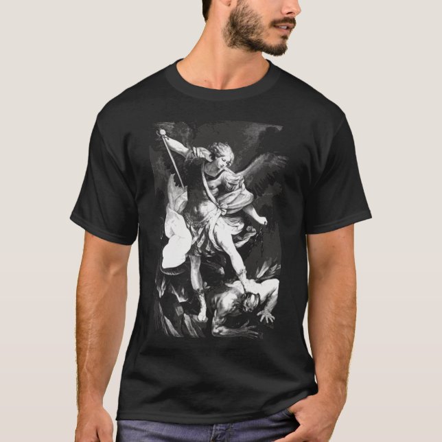 Saint Michael Archangel Classic T-Shirt (Framsida)