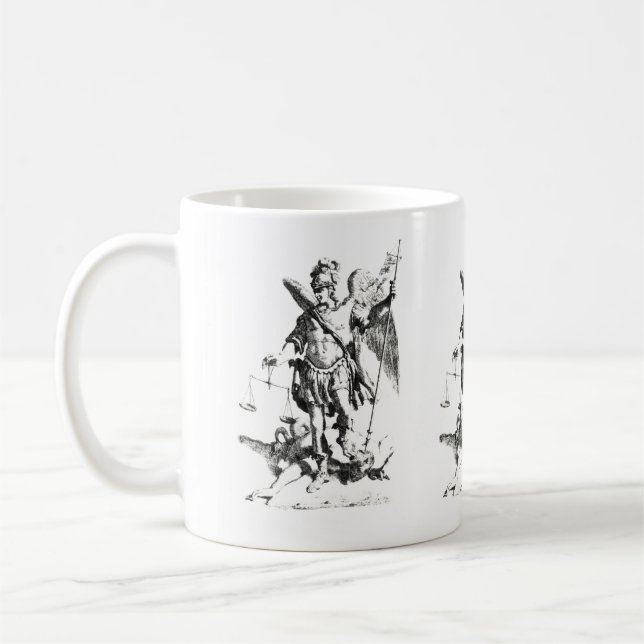 Saint Michael Archangel Coffee Mugg (Vänster)