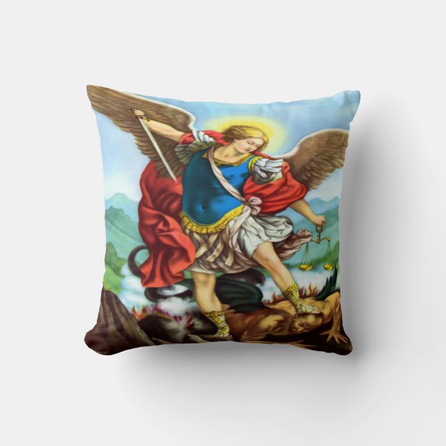 Saint Michael Archangel Dekorativ kudde (Framsida)
