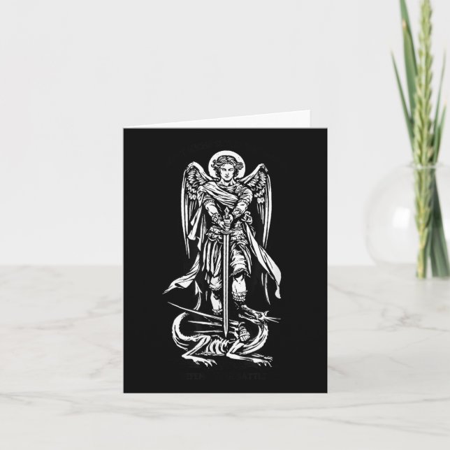 Saint Michael Archangel försvarade oss i strid Kort (Framsida)