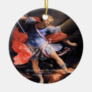 Saint Michael Archangel Julgransprydnad Keramik