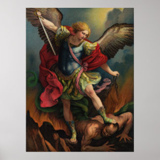 Saint Michael Archangel Large Poster