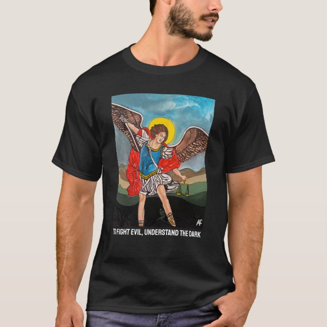 Saint Michael Archangel Painting av Alfred Fox T Shirt (Framsida)