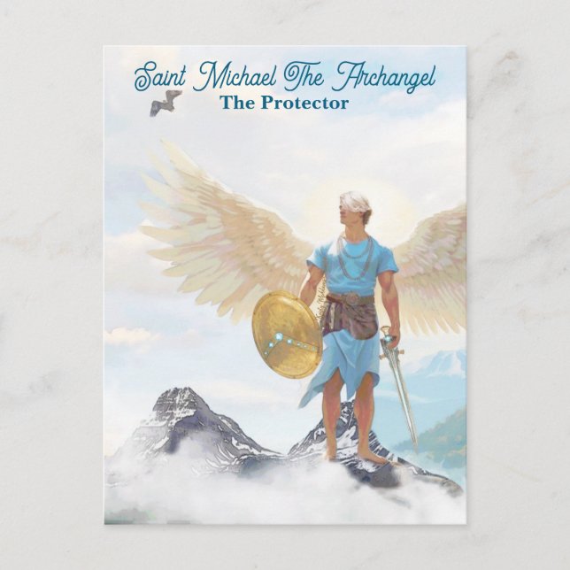 Saint Michael Archangel Protection Courage Note Vykort (Framsida)