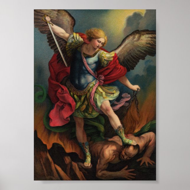 Saint Michael Archangel Small Poster (Framsidan)