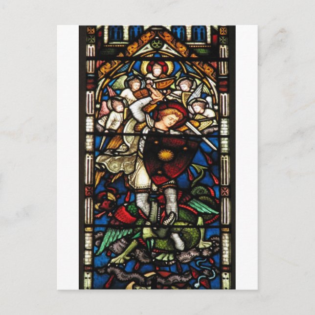 SAINT MICHAEL ARCHANGEL VYKORT (Framsida)