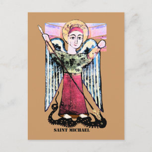 Saint Michael archangel Vykort