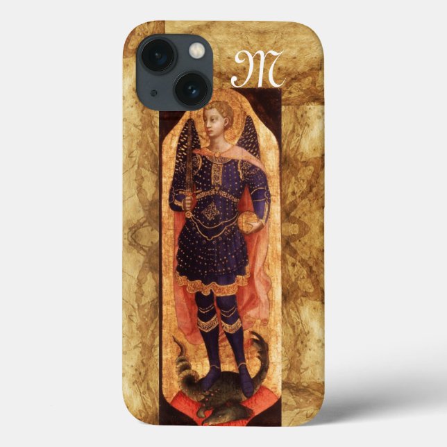 SAINT MICHAEL ARCHANGEL WITH DRAGON monogram (Baksida)