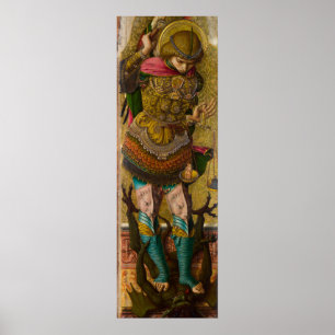 Saint Michael av Carlo Crivelli Poster