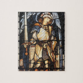 Saint Michael av Herr Edward Coley Burne-Jones Pussel
