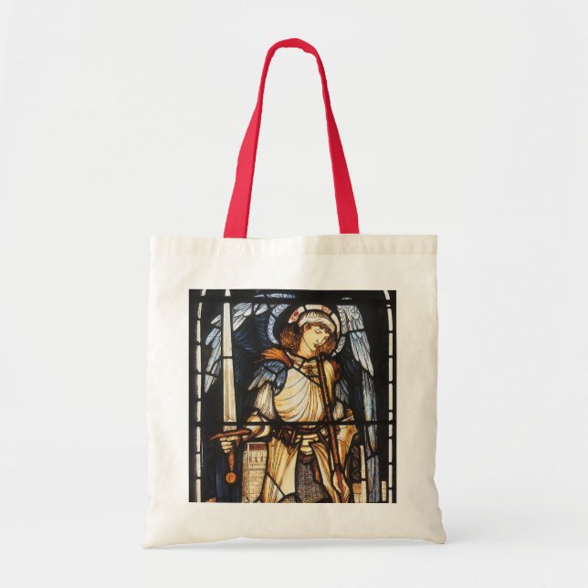 Saint Michael av Herr Edward Coley Burne-Jones Tygkasse (Framsidan)